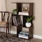 Baxton Studio Legende Modern Brown and Dark Grey Finished Display Bookcase 148-8257 - alternate 5